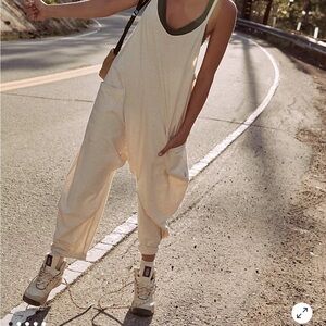 FP Movement by Free People Cream Jumpsuit Oatmeal Heather
